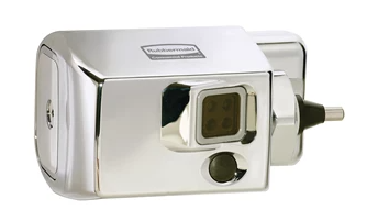 RUBBERMAID-FG401187A SYSTÈME DE CHASSE D'EAU DE TOILETTE SANS CONTACT ''AUTO FLUSH'' CHROME À MONTAGE LATÉRAL 