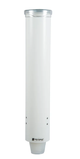 SJ-C4160WH DISTRIBUTEUR DE VERRE CONIQUE ET À FOND PLAT DE 3OZ À 5OZ BLANC