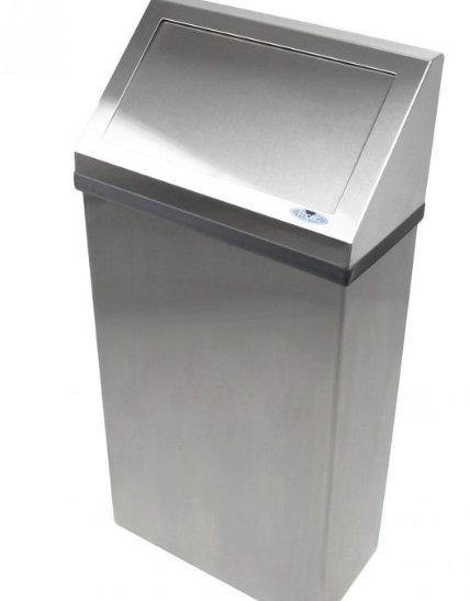 FROST-303-3 POUBELLE MURALE AVEC DOUBLURE DE FINITION INOX 50L