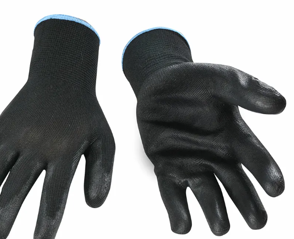WPC-PU1 GANT EN POLYESTER NOIR LARGE SANS COUTURE EN POLYURÉTANE