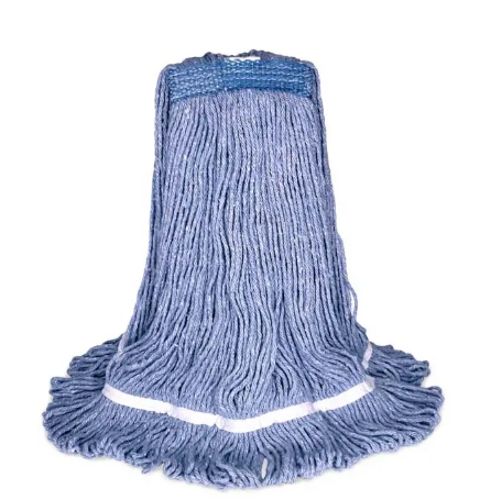 BVS-BEB3 MOPPE BLEUE 20OZ BRINS ATTACHÉS ET BOUCLÉS AVEC BANDE ÉTROITE