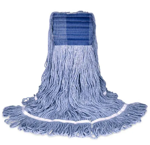 BVS-BLB3L MOPPE BLEUE 20OZ BRINS ATTACHÉS ET BOUCLÉS AVEC BANDE LARGE