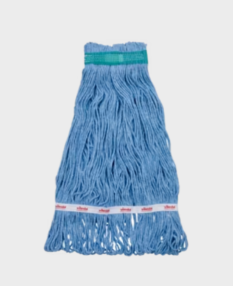 VILEDA-131613 MOPPE BLEUE 16OZ BRINS ATTACHÉS ET BOUCLÉS AVEC BANDE LARGE