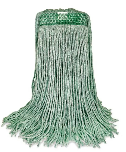 BVS-FVES28 MOPPE VERTE 28OZ BRINS COUPÉS AVEC BANDE ÉTROITE