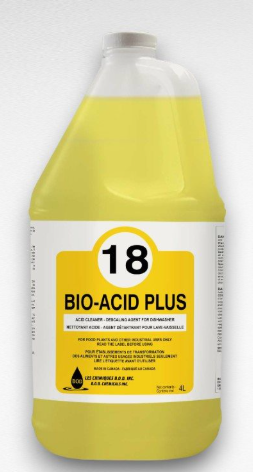 BOD-180544 ''BIO-ACID PLUS'' NETTOYANT ACIDE-AGENT DÉTARTRANT #18 4L