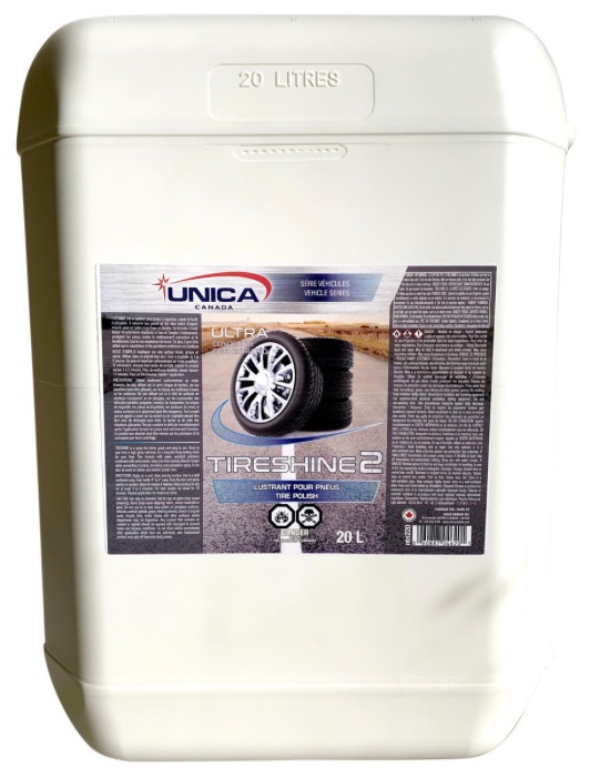 UNICA-NTIR220 ''TIRE SHINE 2'' LUSTRANT POUR PNEUS CONCENTRÉ 20L
