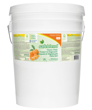SAFEBLEND-DCTO(20L) NETTOYANT ET DÉGRAISSANT EXTRA-FORT CONCENTRÉ AVEC HUILE DE MANDARINE 20L