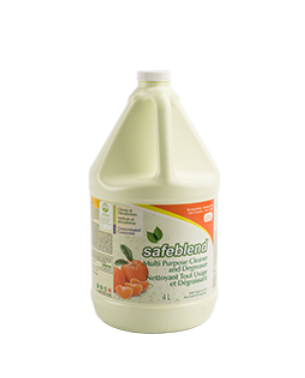 SAFEBLEND-CCTO(4L) NETTOYANT ET DÉGRAISSANT CONCENTRÉ MULTI-USAGE HUILE DE TANGERINE 4L