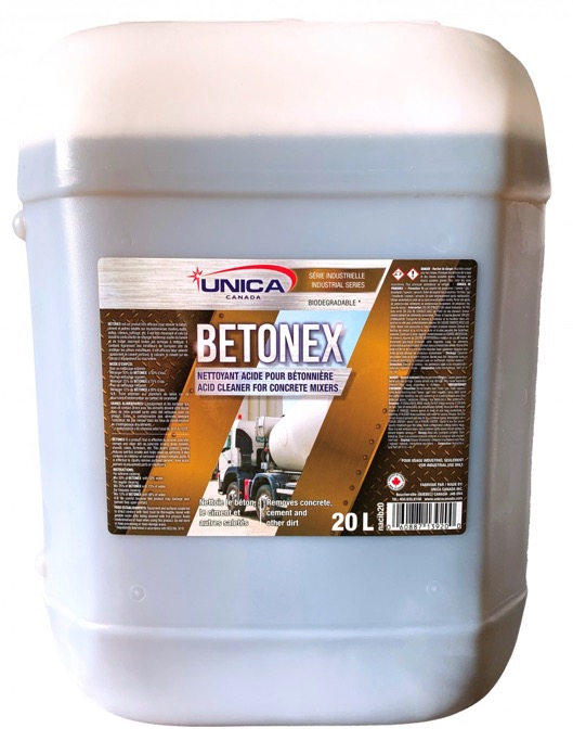 UNICA-NACIB20 BETONEX NETTOYANT ACIDE POUR BÉTONNIÈRE 20L 