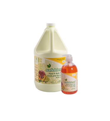 SAFEBLEND-HLMP(4L) SAVON À MAINS ET CORPS FRAGRANCE MANGUE, PAPAYE 4L