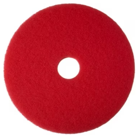 3M-5100 TAMPON 11'' POUR RÉCURAGE ET LUSTRAGE ''ROUGE''