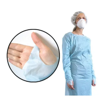 EM-7610-11(CSX100) BLOUSE D'HÔPITAL JETABLE BLEUS EN POLYÉTHYLÈNE 4X25/CAISSE