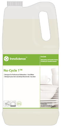 15653-''NU-CYCLE 1'' DÉTERGENT À LAVE-VAISSELLE COMMERCIAL 4L