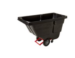 RCP-1304-00-BLA CHARIOT À BASCULE EN MOUSSE STRUCTURÉE 9T16 NOIR