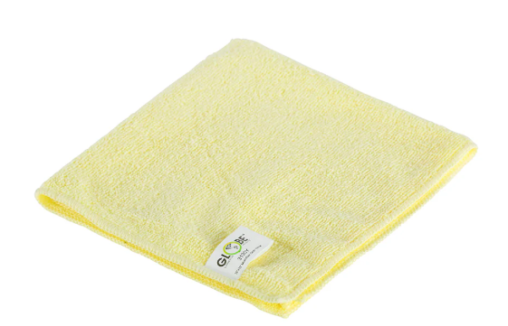 GLB-3131Y CHIFFON MICROFIBRE 14X14 JAUNE 240GR 20 PAQUETS DE 10/CAISSE