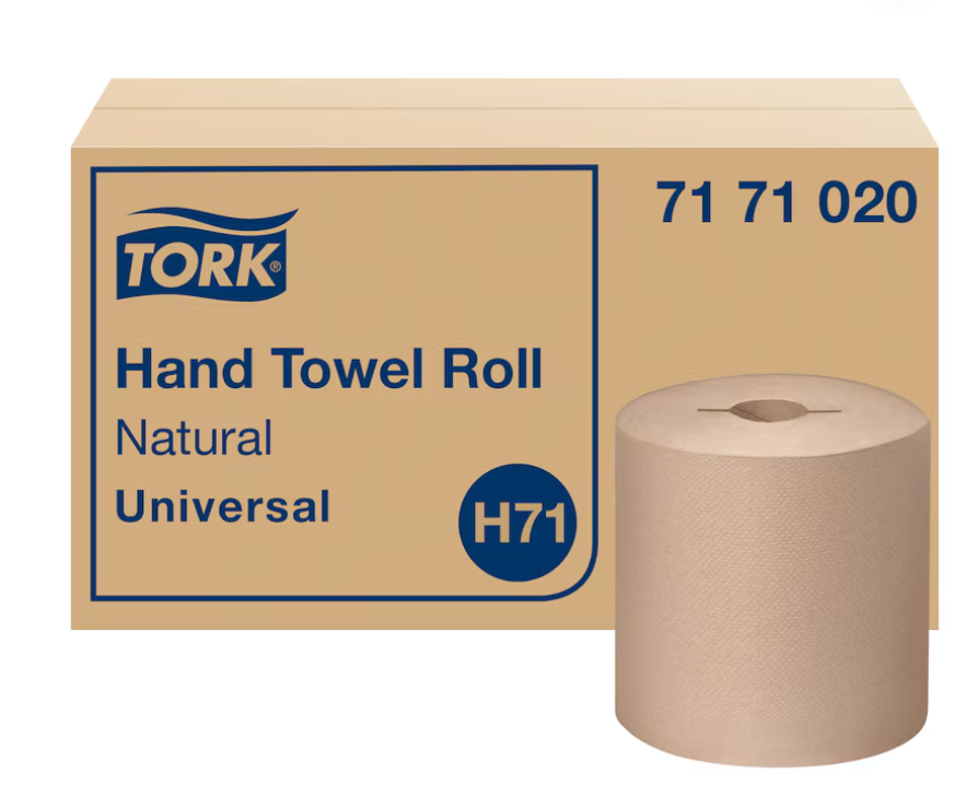 TORK-7171020 PAPIER MAIN BRUN 6X1000' NATUREL H71