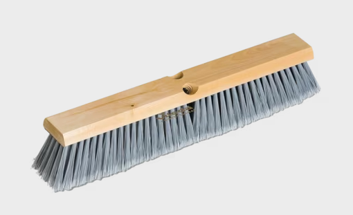 VILEDA-134455 BALAI BROSSE 18'' FIBRE TRÈS FIN GRIS AVEC BLOC EN BOIS