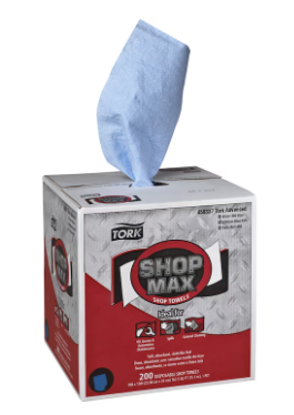 TORK-450337 PAPIER A MAIN ULTRA RÉSISTANT SHOPMAX BLEU  4X200/CS