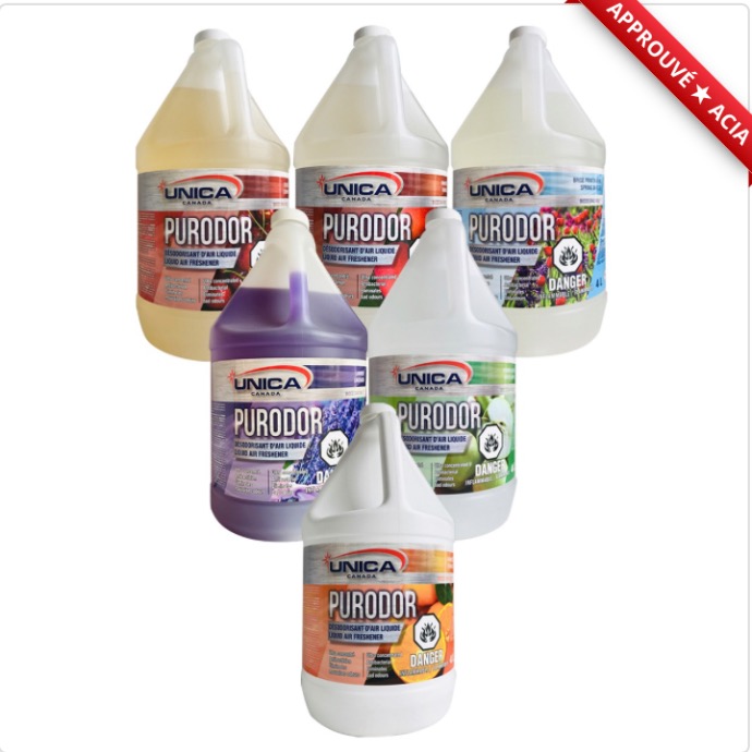 UNICA-NPUP04 ''PURODOR POMME VERTE'' DÉSODORISANT D’AIR LIQUIDE 4L