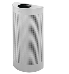 [05SH12-SM] RUBBERMAID-FGSH12EPLSM POUBELLE ARGENT MÉTALLIQUE 12 GAL