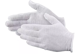 [610006] GANTS DE VALET EN COTTON BLANC #M0005 MEDIUM