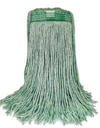 [633312] BVS-FVES12 MOPPE VERTE 12OZ BRINS COUPÉS AVEC BANDE ÉTROITE