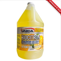 [654711] UNICA-NCIT04 NETTOYANT TOUT-USAGE ANTIBACTÉRIEN BIOCITRON 4 LITRES