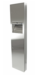 [410400-B] FROST-400-B DISTRIBUTEUR DE PAPIER MAIN AVEC POUBELLE SEMI-ENCASTRÉ DE FINITION INOX 32L