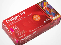 [61GV14-A] ''DELIGHT PF'' GANTS VINYLE EXTRA-LARGE BLEU 4MILL 100/BOITE