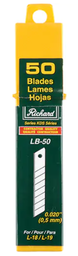 [050005] LB-50 LAMES DE RECHANGE POUR COUTEAU RICHARD L19 ET L18 50/PAQUET