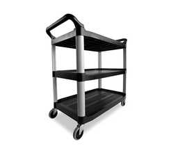 [054091-NR] RUBBERMAID-FG409100BLA CHARIOT UTILITAIRE XTRA™, CÔTÉ OUVERT, CAPACITÉ DE 300 LB, NOIR
